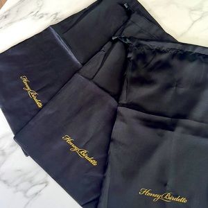 Honey birdette  sett of 3 big black soft bag new 20x13